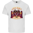 Cat Cult Evil Feline Devil Worship Satanic Kids T-Shirt Childrens White