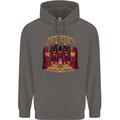 Cat Cult Evil Feline Devil Worship Satanic Mens 80% Cotton Hoodie Charcoal
