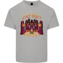 Cat Cult Evil Feline Devil Worship Satanic Mens Cotton T-Shirt Tee Top Sports Grey