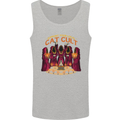 Cat Cult Evil Feline Devil Worship Satanic Mens Vest Tank Top Sports Grey