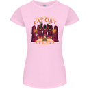 Cat Cult Evil Feline Devil Worship Satanic Womens Petite Cut T-Shirt Light Pink