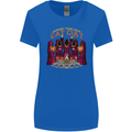 Cat Cult Evil Feline Devil Worship Satanic Womens Wider Cut T-Shirt Royal Blue