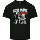 Cat Grim Reaper and 9 Bloody Lives Funny Kids T-Shirt Childrens Black