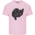 Cat Hole Kids T-Shirt Childrens Light Pink