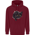 Cat Hole Mens 80% Cotton Hoodie Maroon