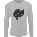 Cat Hole Mens Long Sleeve T-Shirt Sports Grey