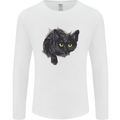 Cat Hole Mens Long Sleeve T-Shirt White