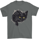 Cat Hole Mens T-Shirt 100% Cotton Charcoal