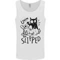 Cat Kills Dog He Slipped Funny Mens Vest Tank Top White