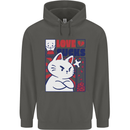Cat Love Sucks Anti Valentines Singles Day Childrens Kids Hoodie Storm Grey