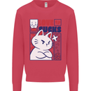 Cat Love Sucks Anti Valentines Singles Day Kids Sweatshirt Jumper Heliconia