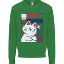 Cat Love Sucks Anti Valentines Singles Day Kids Sweatshirt Jumper Irish Green