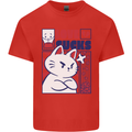 Cat Love Sucks Anti Valentines Singles Day Kids T-Shirt Childrens Red