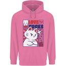 Cat Love Sucks Anti Valentines Singles Day Mens 80% Cotton Hoodie Azelea