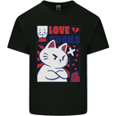 Cat Love Sucks Anti Valentines Singles Day Mens Cotton T-Shirt Tee Top Black