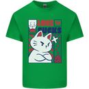 Cat Love Sucks Anti Valentines Singles Day Mens Cotton T-Shirt Tee Top Irish Green