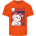 Cat Love Sucks Anti Valentines Singles Day Mens Cotton T-Shirt Tee Top Orange