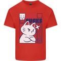 Cat Love Sucks Anti Valentines Singles Day Mens Cotton T-Shirt Tee Top Red