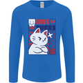 Cat Love Sucks Anti Valentines Singles Day Mens Long Sleeve T-Shirt Royal Blue