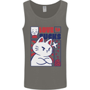 Cat Love Sucks Anti Valentines Singles Day Mens Vest Tank Top Charcoal