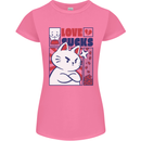 Cat Love Sucks Anti Valentines Singles Day Womens Petite Cut T-Shirt Azalea