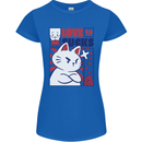 Cat Love Sucks Anti Valentines Singles Day Womens Petite Cut T-Shirt Royal Blue