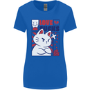 Cat Love Sucks Anti Valentines Singles Day Womens Wider Cut T-Shirt Royal Blue