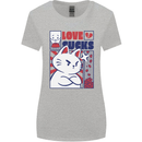 Cat Love Sucks Anti Valentines Singles Day Womens Wider Cut T-Shirt Sports Grey