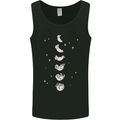 Cat Moon Cycles Phases Full Supermoon Mens Vest Tank Top Black