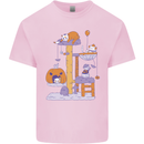 Cat Villians Funny Halloween Horror Kids T-Shirt Childrens Light Pink