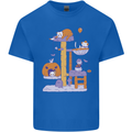Cat Villians Funny Halloween Horror Kids T-Shirt Childrens Royal Blue