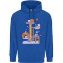 Cat Villians Funny Halloween Horror Mens 80% Cotton Hoodie Royal Blue