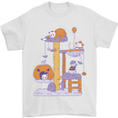 Cat Villians Funny Halloween Horror Mens T-Shirt 100% Cotton White