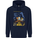 Cat Wars Funny Sci-Fi Childrens Kids Hoodie Navy Blue