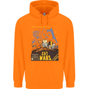 Cat Wars Funny Sci-Fi Childrens Kids Hoodie Orange