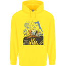 Cat Wars Funny Sci-Fi Childrens Kids Hoodie Yellow