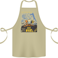 Cat Wars Funny Sci-Fi Cotton Apron 100% Organic Khaki