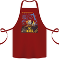 Cat Wars Funny Sci-Fi Cotton Apron 100% Organic Maroon