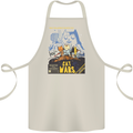 Cat Wars Funny Sci-Fi Cotton Apron 100% Organic Natural