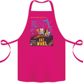 Cat Wars Funny Sci-Fi Cotton Apron 100% Organic Pink