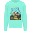 Cat Wars Funny Sci-Fi Kids Sweatshirt Jumper Peppermint
