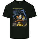 Cat Wars Funny Sci-Fi Kids T-Shirt Childrens Black