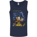 Cat Wars Funny Sci-Fi Mens Vest Tank Top Navy Blue