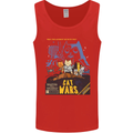 Cat Wars Funny Sci-Fi Mens Vest Tank Top Red