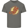 Cat & Pizza Anti Valentines Singles Day Mens Cotton T-Shirt Tee Top Charcoal