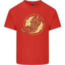 Cat & Pizza Anti Valentines Singles Day Mens Cotton T-Shirt Tee Top Red