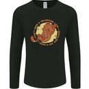 Cat & Pizza Anti Valentines Singles Day Mens Long Sleeve T-Shirt Black