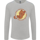Cat & Pizza Anti Valentines Singles Day Mens Long Sleeve T-Shirt Sports Grey