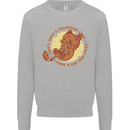 Cat & Pizza Anti Valentines Singles Day Mens Sweatshirt Jumper Sports Grey