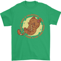 Cat & Pizza Anti Valentines Singles Day Mens T-Shirt 100% Cotton Irish Green